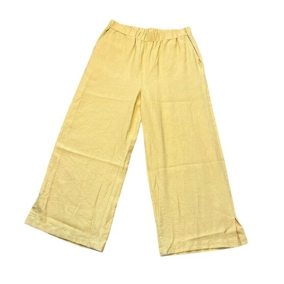 Wynne Layers Wide Leg Crepe Pull-On Pants Trousers Pockets Women's Size Medium - Picture 1 of 7